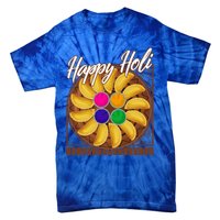 Happy Holi Festival Happy Holi Gujiya Dumpling Of India Tee Gift Tie-Dye T-Shirt