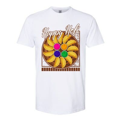 Happy Holi Festival Happy Holi Gujiya Dumpling Of India Tee Gift Softstyle CVC T-Shirt