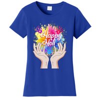 Happy Holi Festival Happy Holi Hands Tee Indian Gift Colors Meaningful Gift Women's T-Shirt