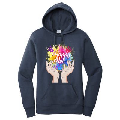 Happy Holi Festival Happy Holi Hands Tee Indian Gift Colors Meaningful Gift Women's Pullover Hoodie