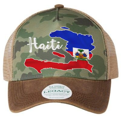 Happy Haitian Flag Day Cool Haiti Flag Map Haitian Pride Legacy Tie Dye Trucker Hat