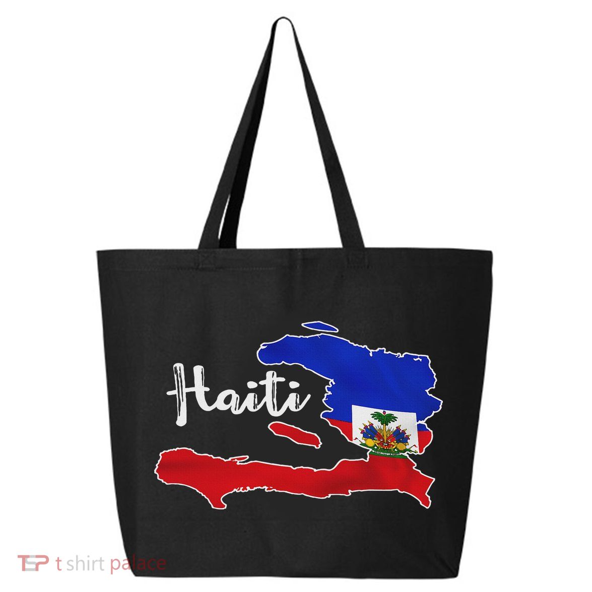 Happy Haitian Flag Day Cool Haiti Flag Map Haitian Pride 25L Jumbo Tote