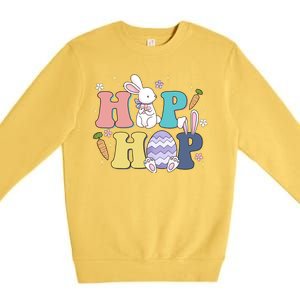 Hip Hop Funny Cute Easter Bunny Premium Crewneck Sweatshirt