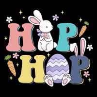 Hip Hop Funny Cute Easter Bunny Tall T-Shirt