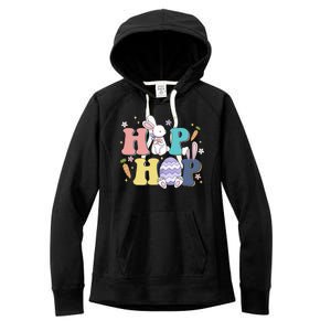 Hip Hop Funny Cute Easter Bunny Women's Fleece Hoodie