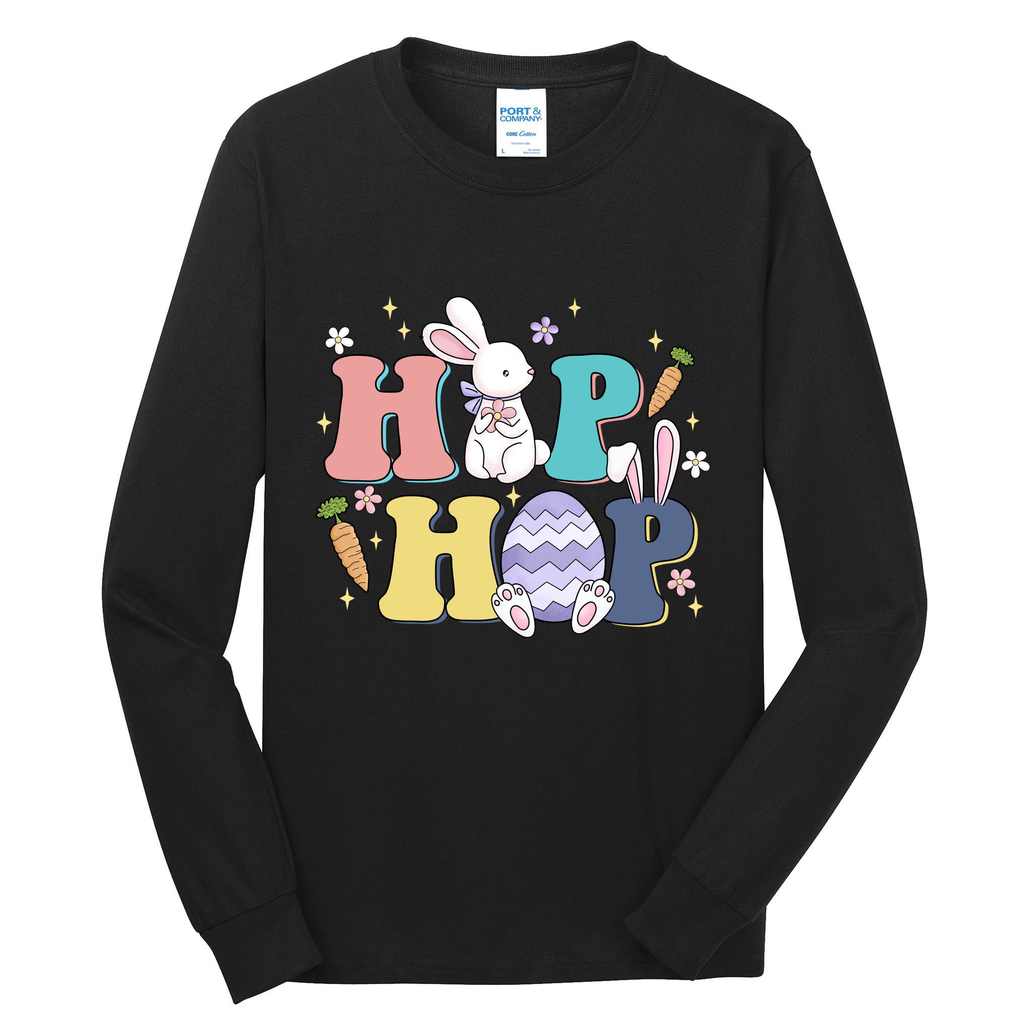 Hip Hop Funny Cute Easter Bunny Tall Long Sleeve T-Shirt