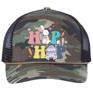 Hip Hop Funny Cute Easter Bunny Retro Rope Trucker Hat Cap