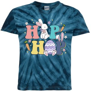 Hip Hop Funny Cute Easter Bunny Kids Tie-Dye T-Shirt