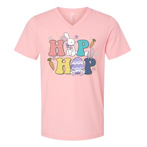 Hip Hop Funny Cute Easter Bunny V-Neck T-Shirt