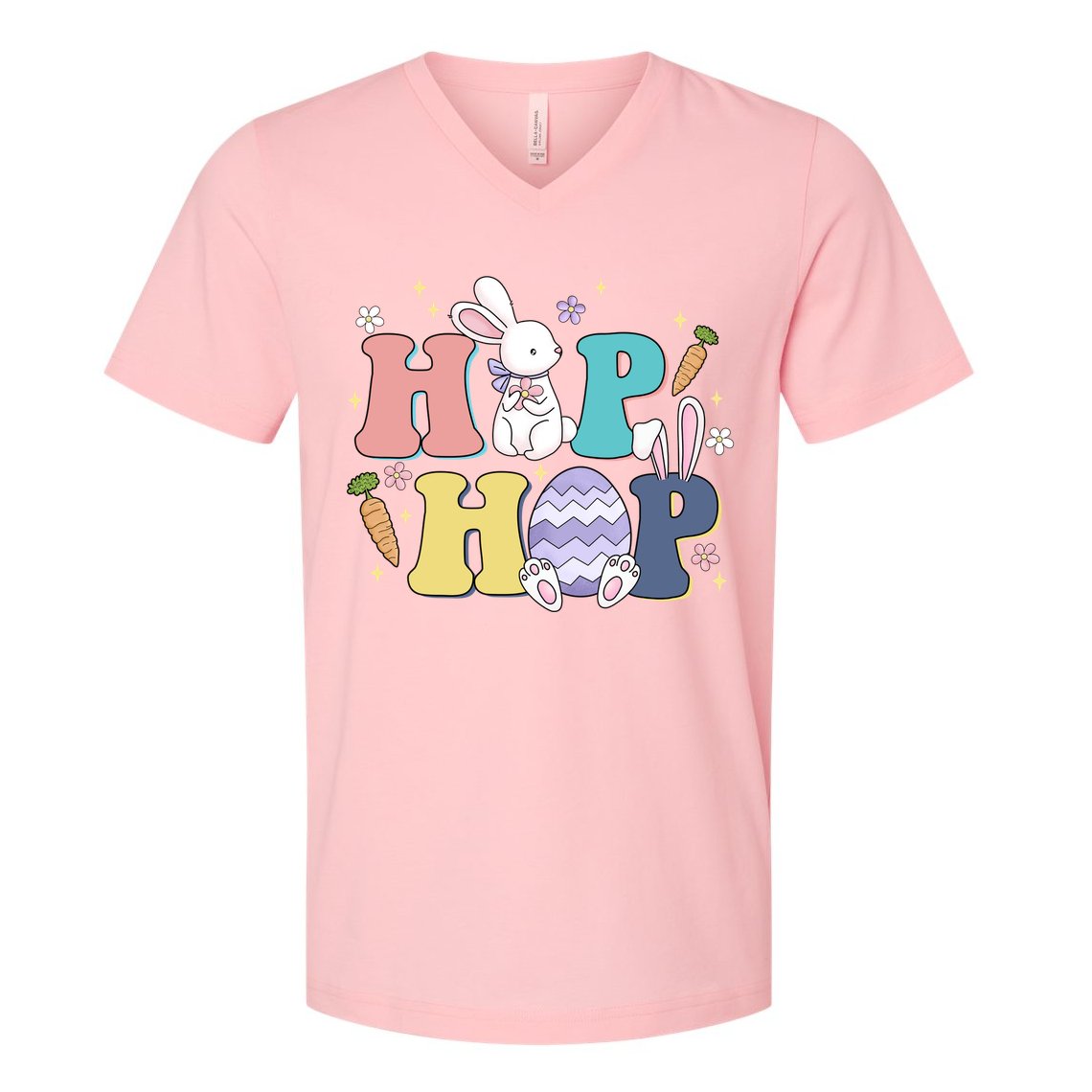 Hip Hop Funny Cute Easter Bunny V-Neck T-Shirt