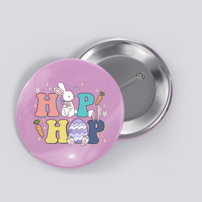 Hip Hop Funny Cute Easter Bunny Button