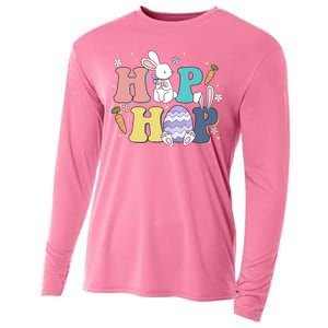 Hip Hop Funny Cute Easter Bunny Cooling Performance Long Sleeve Crew