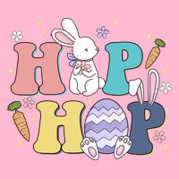 Hip Hop Funny Cute Easter Bunny Poster