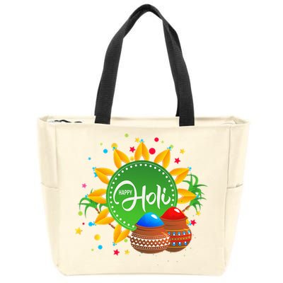 Happy Holi For  India Hindu Zip Tote Bag