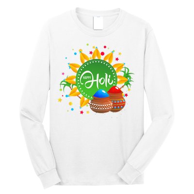 Happy Holi For  India Hindu Long Sleeve Shirt