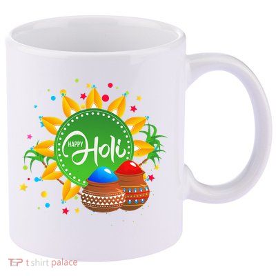 Happy Holi For  India Hindu 11oz C Handle Ceramic Mug