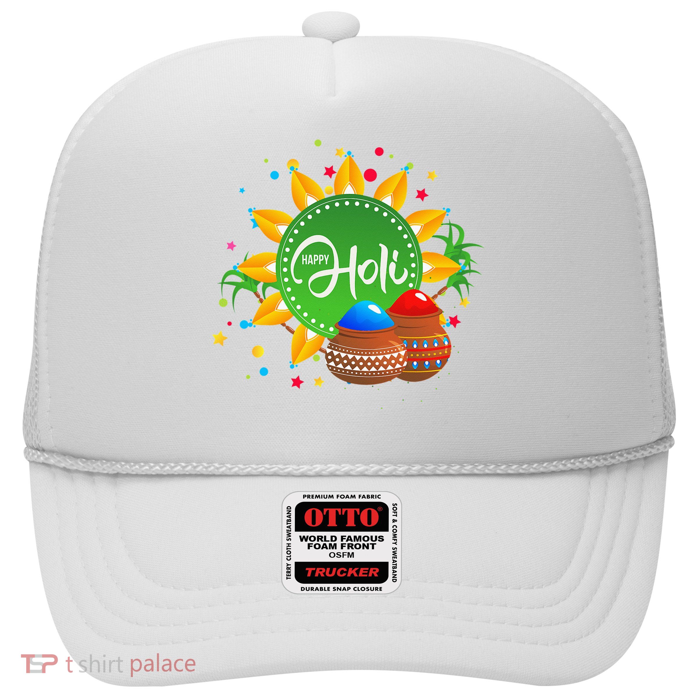 Happy Holi For  India Hindu Trucker Hat