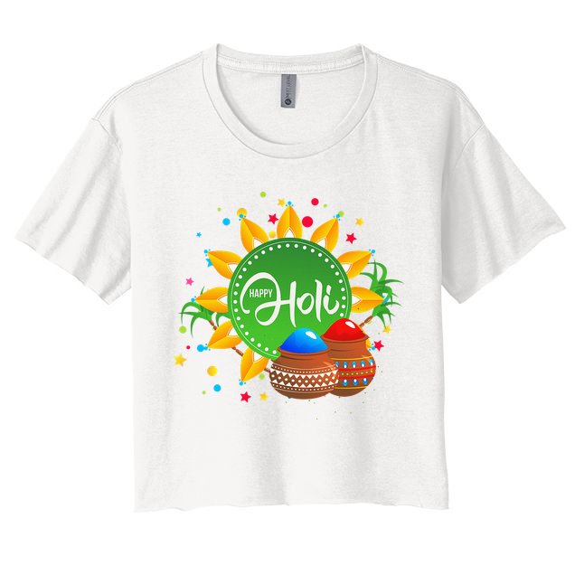 Happy Holi For  India Hindu Crop Top