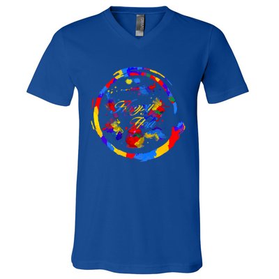 Happy Holi Festival Holi Festival Colors Festival Holi Festi Gift V-Neck T-Shirt