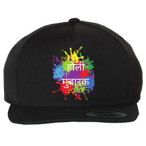 Happy Holi Festival India Colors Hindu Indian Cute Gift Wool Snapback Cap