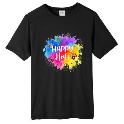 Happy Holi Festival India Colors Spring Gift Tall Fusion ChromaSoft Performance T-Shirt