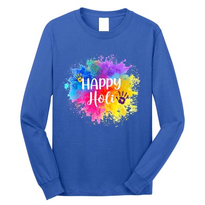 Happy Holi Festival India Colors Spring Gift Long Sleeve Shirt