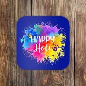 Happy Holi Festival India Colors Spring Gift Coaster