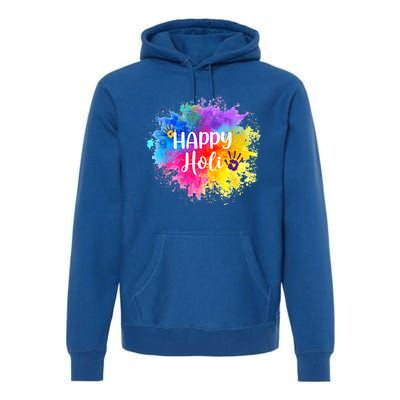 Happy Holi Festival India Colors Spring Gift Premium Hoodie