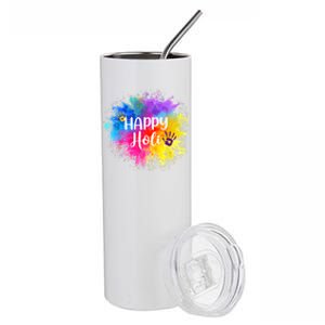 Happy Holi Festival India Colors Spring Gift Stainless Steel Tumbler