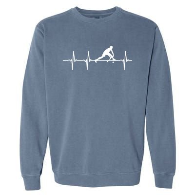 Hockey Heartbeat Field Hockey Great Gift Garment-Dyed Sweatshirt