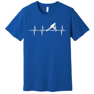 Hockey Heartbeat Field Hockey Great Gift Premium T-Shirt