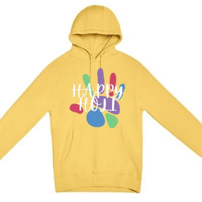 Happy Holi Festival India Colors Cute Gift Premium Pullover Hoodie