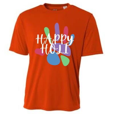 Happy Holi Festival India Colors Cute Gift Cooling Performance Crew T-Shirt