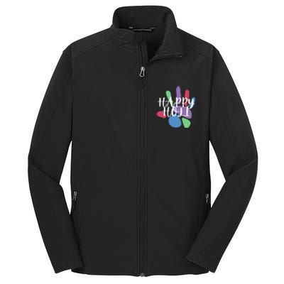 Happy Holi Festival India Colors Cute Gift Core Soft Shell Jacket