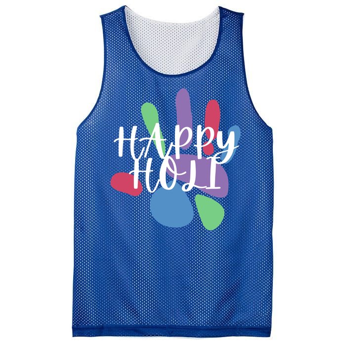 Happy Holi Festival India Colors Cute Gift Mesh Reversible Basketball Jersey Tank