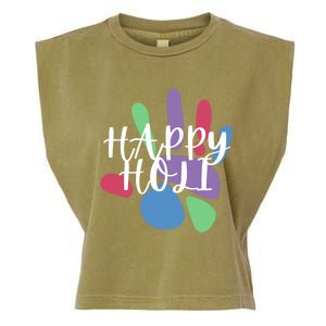 Happy Holi Festival India Colors Cute Gift Garment-Dyed Women's Muscle Tee