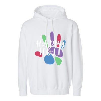 Happy Holi Festival India Colors Cute Gift Garment-Dyed Fleece Hoodie