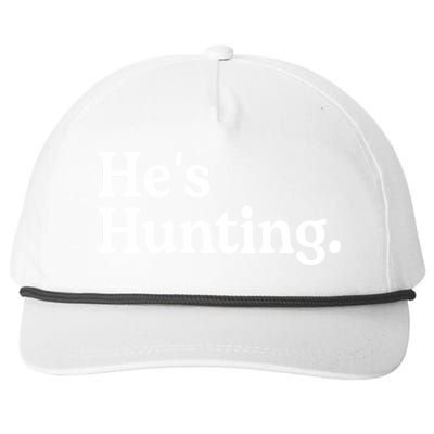 HeS Hunting Funny Hunting Wife Art For Women Hunting Season Snapback Five-Panel Rope Hat