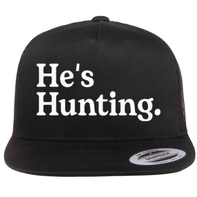 HeS Hunting Funny Hunting Wife Art For Women Hunting Season Flat Bill Trucker Hat