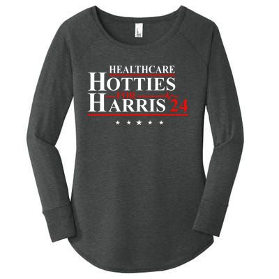 Healthcare Hotties For Harris 24 Women's Perfect Tri Tunic Long Sleeve Shirt