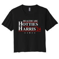 Healthcare Hotties For Harris 24 Women's Crop Top Tee