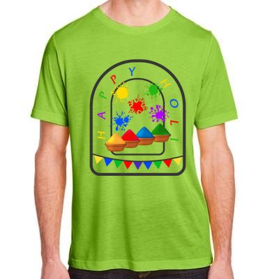 Happy Holi Festival Indian Festival Of Color Spring Elephant Gift Adult ChromaSoft Performance T-Shirt