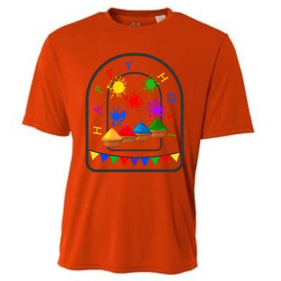 Happy Holi Festival Indian Festival Of Color Spring Elephant Gift Cooling Performance Crew T-Shirt