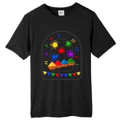 Happy Holi Festival Indian Festival Of Color Spring Elephant Gift Tall Fusion ChromaSoft Performance T-Shirt