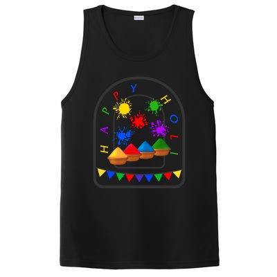 Happy Holi Festival Indian Festival Of Color Spring Elephant Gift PosiCharge Competitor Tank