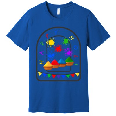 Happy Holi Festival Indian Festival Of Color Spring Elephant Gift Premium T-Shirt