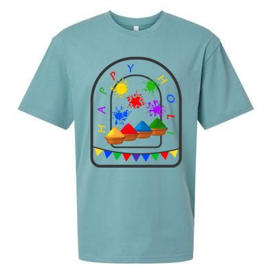 Happy Holi Festival Indian Festival Of Color Spring Elephant Gift Sueded Cloud Jersey T-Shirt