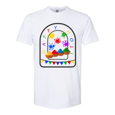 Happy Holi Festival Indian Festival Of Color Spring Elephant Gift Softstyle CVC T-Shirt