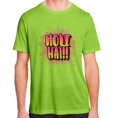 Happy Holi Festival Of Colors India Hindi 2021 Funny Gift Adult ChromaSoft Performance T-Shirt