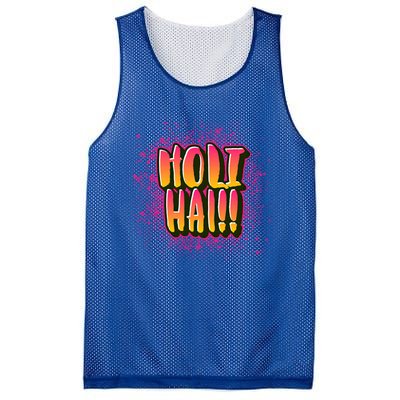 Happy Holi Festival Of Colors India Hindi 2021 Funny Gift Mesh Reversible Basketball Jersey Tank